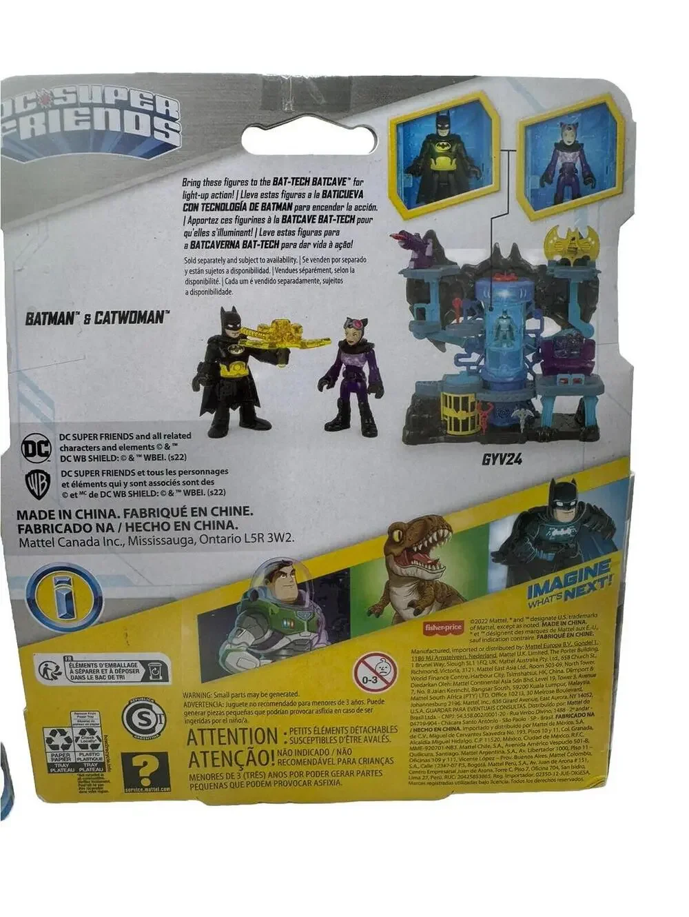 Lot Of 4 Imaginext DC Super Friends Action Figure Batman Penguin Rookie Catwoman